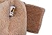 Rats Hamster Winter Warm Fleece Hanging Cage Hammock Cute Bear House with Bed Mat,Brown
