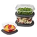 Rubbermaid Premier Easy Find Lids Food Storage Containers, Gray, 6-Piece Set