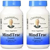 Christopher's Original Formulas MindTrac Formula, Natural Mood Support & Memory Supplements 100 Caps - Pack of 2