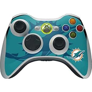Amazon.com: Skinit NFL Miami Dolphins Xbox 360 Wireless Controller Skin - Miami Dolphins Double ...