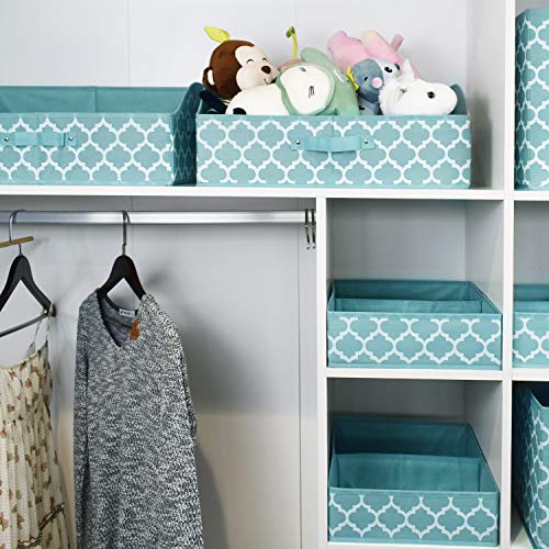 homyfort Cloth Storage Cube Bins, Foldable Trapezoid Storage Basket Box