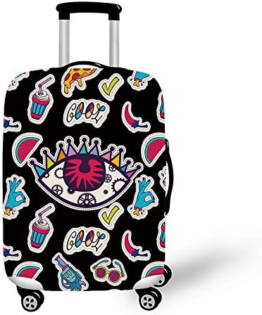 Jeremysport Cute 3D Eyes Luggage Protector Suitcase Cover 18-35 Inch