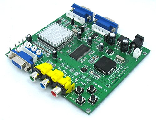 Arcade Game RGB/CGA/EGA/YUV to VGA HD Arcade Game Video Converter Board 2 VGA Output for Arcade Jamma Game Monitor to LCD CRT Monitor PDP Monitor (GBS-6220, 2Vga)