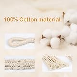 Fayavoo Macrame Plant Hangers 3 Pack Indoor Outdoor Cotton Rope view 5