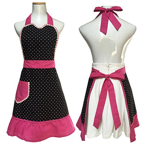Hyzrz lovely sweetheart retro kitchen cotton cooking salon pinafo…