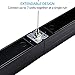 LEONLITE 4FT Linkable LED Linear Light, Dimmable Architectural LED Suspension Office Lighting Fixture, 3CCT, ETL Listed, Matte Black Aluminum Housing, Pack of 4