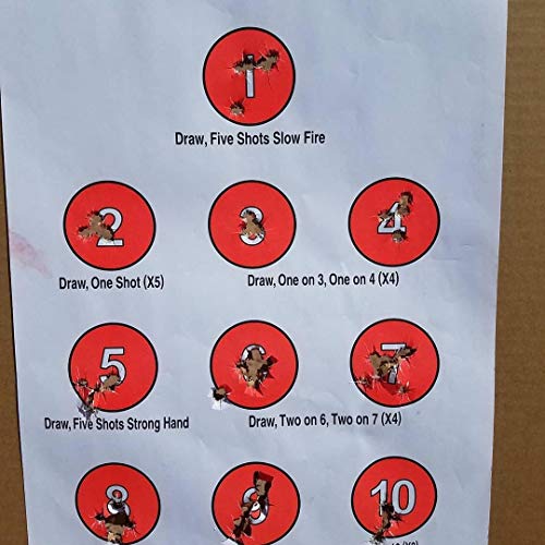 EZ2C Targets Style 17 (25 Count) Dot Torture Training Shooting Drill