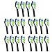 20 pcs Replacement Brush Heads Compatible with Philips Sonicare Electric Toothbrush - Model HX-6064 Black - by FolksCare(TM)