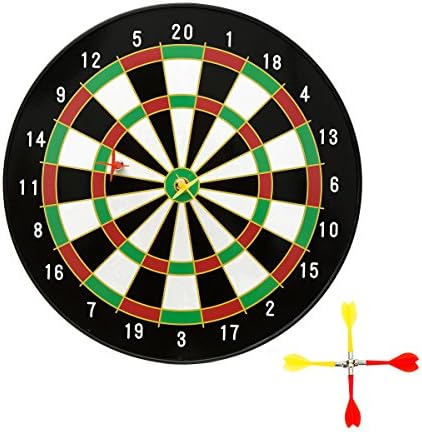 AOQING Magnetic Dartboard Target Bull's Eye Game (White, 14 inch)