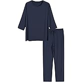 Latuza Women's 3/4 Sleeve Pajamas Sets Pants Cooling Pjs