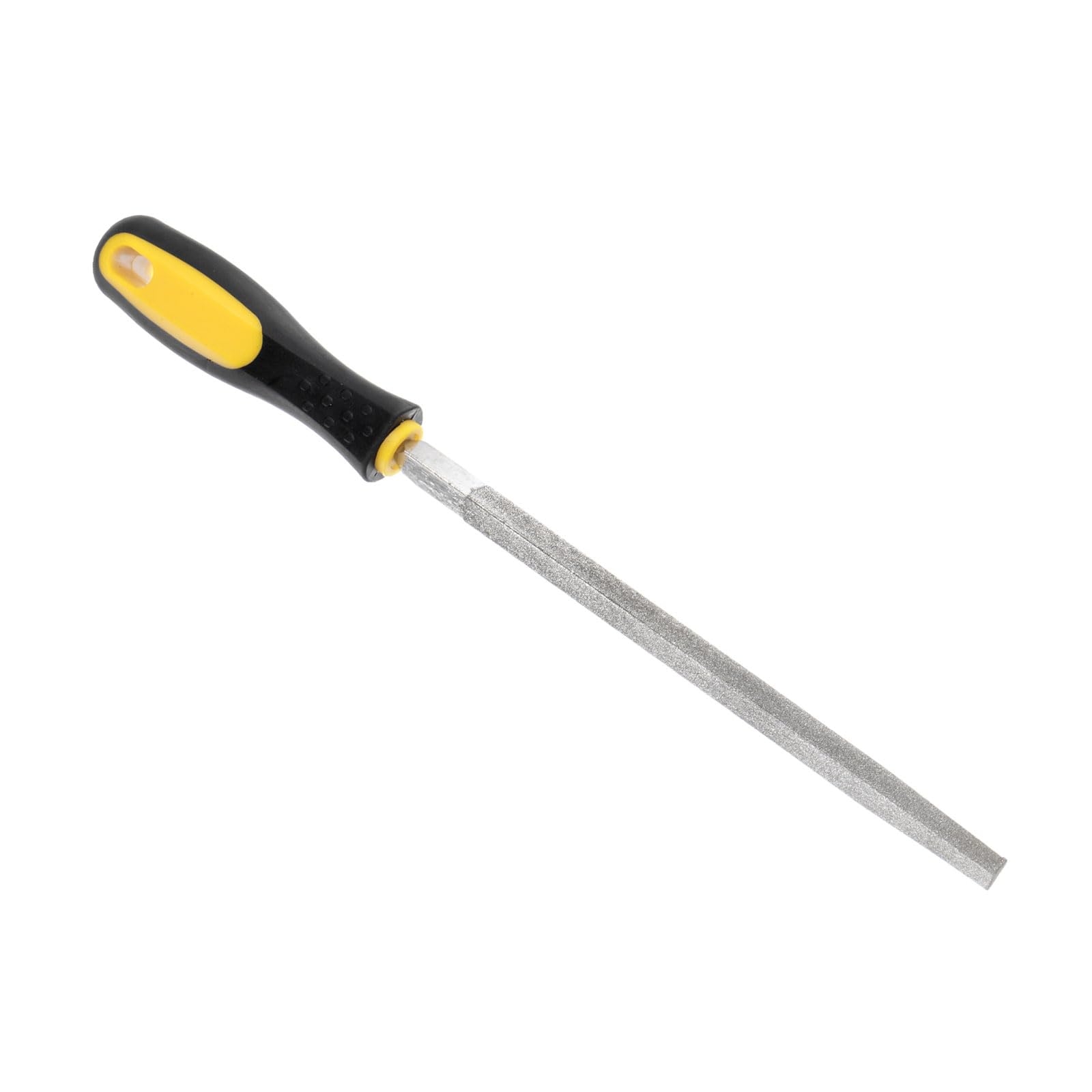 CoCud Diamond Coated Triangle File, 8 Inch 80 Grits, Diamond Hand Rasp with Non-Slip Handle - (Applications: for Grinding on Glass Stone Marble Rock Bone)