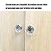 Dresser Crystal Knobs - 30MM 12 PCS Glass Crystal Drawer Knobs Pulls Cabinet Handle for Home Kitchen Wardrobe Cupboard