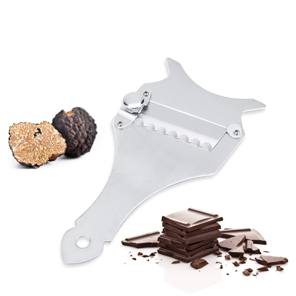 Truffle Cheese Slicer & Chocolate Shaver, Sharp Garlic Mushrooms Veggies Fruit Cutters with Adjustable Sharp Blade Non-Slip Grip for Home Kitchen Restaurant