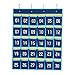 Numbered Classroom Pocket Chart Cell Phones and Calculators Holder Wall Door Hanging Organizer (30 Pockets)