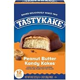 Tastykake Peanut Butter Kandy Kakes Chocolate &amp; Peanut Butter Snack Cakes 12 Count - 2 Boxes