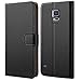 HOOMIL Samsung Galaxy S5 Case, Samsung Galaxy S5 Wallet Case Premium Leather Folio Case, Flip Book Style Wallet Cover with TPU Shockproof, Stand, Card Slots and Cash Pocket for Samsung Galaxy S5 Black