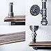 FOF FRIEND OF FAMILY Reclaimed Wood & Industrial Heavy Duty DIY Pipe Shelf Shelves Steampunk Rustic Urban Bookshelf Real Wood Bookshelves and bookcases (2 Tier)