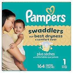 Pampers Baby Diapers - Swaddlers - Size 1, 164