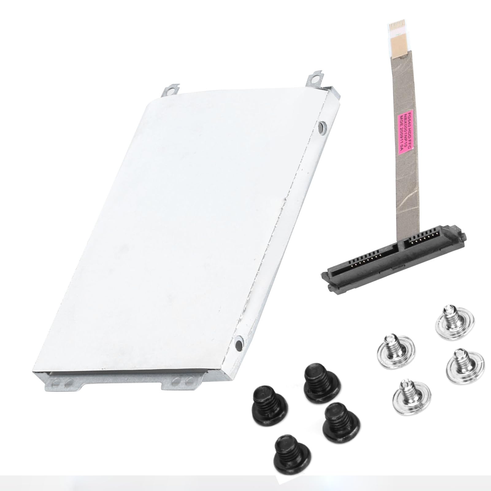 Dpofirs 2.5" SATA HDD/SSD Mounting Bracket, HDD Tray Bracket Hard Drive Holder with Hard Drive Cable for Lenovo L340‑15IWL/L340‑15IRH/L340‑15API