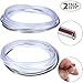 2 Packs Car Door Edge Guards U Shape Universal 33 Feet Car Door Bumper Edge Guard Strip Protection Trim Anti-Collision PVC Clips Seal Protector for Most Car