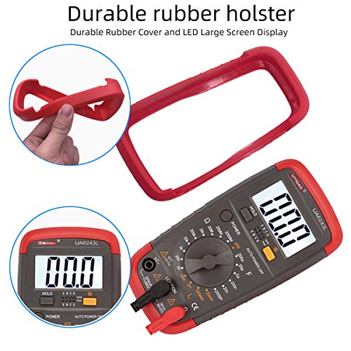 Digital LCR Meter Capacitance Inductance Resistance Meter Resistors Capacitors Inductors Tester Farad Measuring with LCD Display