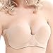 THE Backless Push Up Bra with Inflatable Cups for Perfect Cleavage (c, nude)