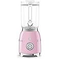 SMEG 50's Retro NEW Countertop Blender with 4 Presets and 4 Speed Settings with 6 Cup BPA Free Titan Renew JUG (Pink)