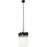 Varaluz Matrix 3-Lt Pendant - Matte Black/French Gold