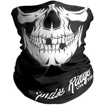 Skull Outdoor Motorcycle Face Mask By Indie Ridge - Microfiber Multifunctional Seamless Headwear