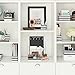Blu Monaco Black - White Stripes Desk Organizers and Accessories - 4 Piece Desktop Cubicle Decor Set - Letter - Mail Organizer, Desk Organizer Caddy Tray Office Supplies, Pen Cup, Magazine File Holder