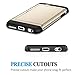 iPhone 6S Plus Case, SAMONPOW Hybrid iPhone 6 Plus Wallet Case Card Holder Shell Heavy Duty Protection Defender Shockproof Anti-Scratch Soft Rubber Bumper Cover Case for iPhone 6/6S Plus - Gold