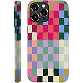SEized Case Compatible with for iPhone 16 Pro Max,Colorful Checkerboard Phone Case for Girl Women Boy Men,Durable Protection Phone Case for iPhone 16 Pro Max