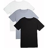 Fishers Finery Men's Classic Crew Neck Comfort Soft Keep Tucked Undershirt - Breathable Cotton Modal Blend T-Shirt