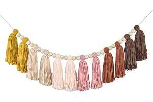 DRCOR DREAMING DECOR DrCor Boho Sun Yarn Tassel Garland Bunting Banner for Classroom Back to School Office Nursery Party Kids Bedroom Baby Shower Decor