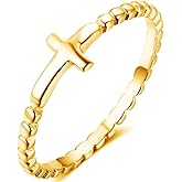 Jude Jewelers Stainless Steel Christian Sideways Cross Religious Ring Promise Statement Wedding Engagement