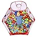 Mudder Kids Ball Pit Playpen Toddler Play Tent Sea Ball Pool with Mini Basketball Hoop and Zipper Storage Bag, 4 Feet/ 120 cm, Balls Not Included