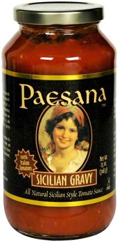 Paesana All Natural Sicilian Gravy Sauce, 25 Ounce - 6 per case.