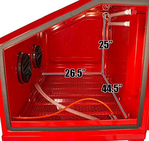 Dragway Tools Model 90 Sandblasting Cabinet with Gun and Nozzles