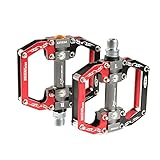 RockBros Aluminum Alloy Cycling Bike Platform Pedals Sealed Bearing Axle 9/16