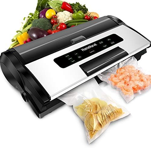 Vacuum Sealer Machine, Commercial Vacuum Sealer, Automatic Vacuum Sealer Machine, ETL Listed, Heavy Duty Vacuum Sealer with Inflation Function, Starter Kit, Built-in Cutter