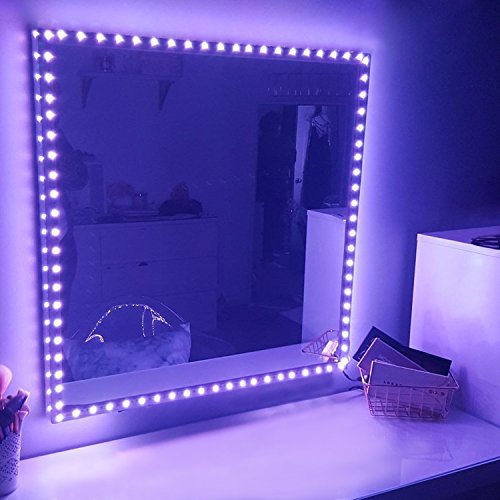Rgb led vanity mirror lights kit for makeup dressing ta…