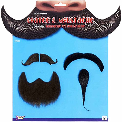 Character Goatee Beard & Mustache Set