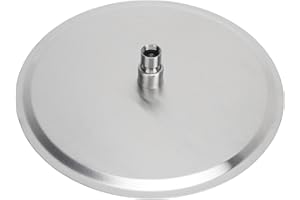 Respicefinem Rain Shower Ultra Thin High Pressure 12 Inch Stainless Steel G1/2 Thread Round Top Sprayer for Bathroom SUS304 B