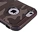 MAXCURY iPhone 6 Case, iPhone 6S Case, Premium Heavy Duty Dual Layer Military Army Camouflage Design Defender Shockproof Rugged Impact Super Protective Case Retail Package - Brown