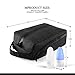 HANKCLES Travel Dopp Kit Waterproof Toiletry Bag Cosmetic Kit Bag Large Capacity Portable Shaving Kits Bag with Free Travel Bottles for Men (Glossy Black)
