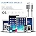 iPhone Charger, ANTAOLE 3PACK 6Feet Nylon Braided Charging Cable Cord Lightning to USB Cable Charger for iPhone X / 8 / 7 / 6 / 6s / plus / 5c / 5s / SE, iPod, iPad, IOS11 and More  (Gray)