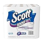 Scott 1000 Sheets Per Roll Toilet Paper, Bath Tissue, 27 Rolls