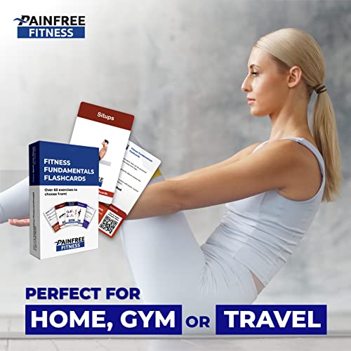 (65+ Cards) Fitness Fundamentals Flashcards PainFree Fitness, 3x5 in