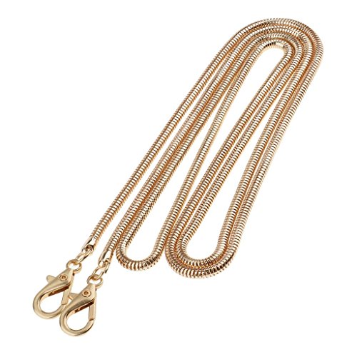 Handbag Chain Metal Skinny Snake Chain Bag Chain Strap Replacement for Handbag Crossbody Bag Shoulder Bag-Gold