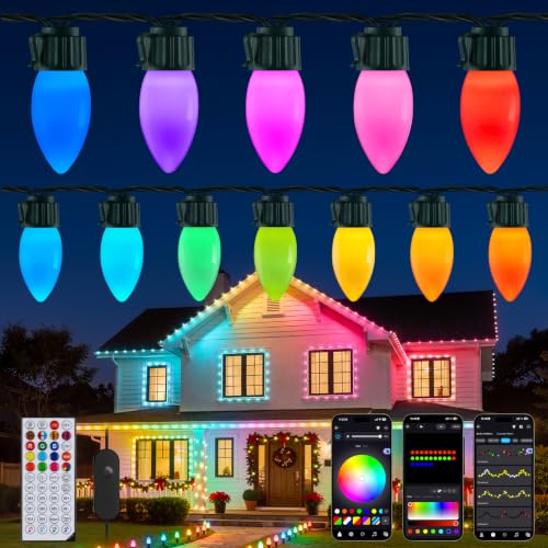 Smart LED Christmas Lights Outdoor Music Sync Timer